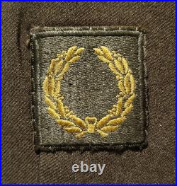 WWII US Army Air Forces Ike Jacket with SSI Patch, Chevrons & Sewn-On Patches