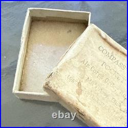 WWII US Army Air Forces Pocket Compass 1941 Longines Wittnauer with Box Original