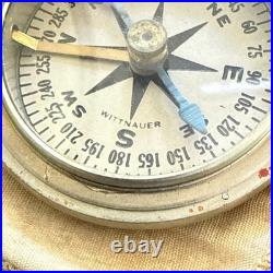 WWII US Army Air Forces Pocket Compass 1941 Longines Wittnauer with Box Original