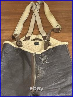 WWII US Army Air Forces Shearling Flight Pants Type B-1A Large Talon Zipper