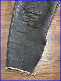 WWII US Army Air Forces Shearling Flight Pants Type B-1A Large Talon Zipper