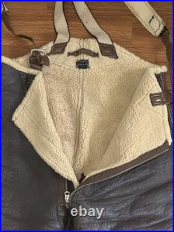 WWII US Army Air Forces Shearling Flight Pants Type B-1A Large Talon Zipper