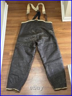 WWII US Army Air Forces Shearling Flight Pants Type B-1A Large Talon Zipper