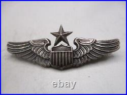 WWII US Army Air Forces Sterling Senior Pilot 2 Pin Back Wings