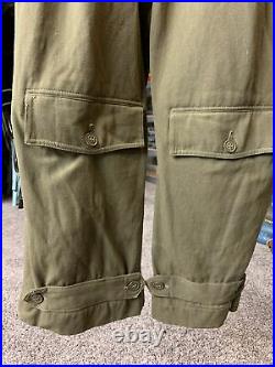 WWII US Army Air Forces Summer Flight Suit AN-S-31A Size 42 Medium VERY NICE