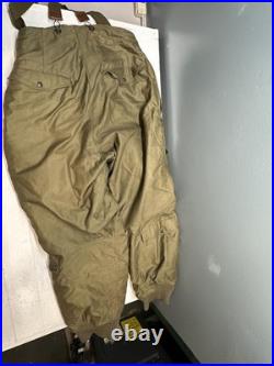 WWII US Army Air Forces Type A-11A Flying Trousers Flight Pants Sz 34 Alpaca