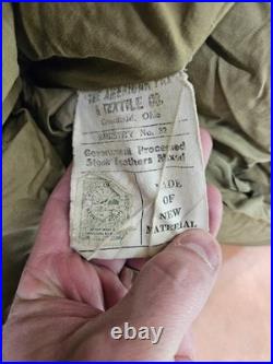 WWII US Army Air Forces USAAF 1944/45 Type A-3 Arctic Down Sleeping Bag Original
