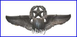 WWII US Army Air Forces USAAF Command Pilot Badge Wings Pin JOSTEN Sterling CA14