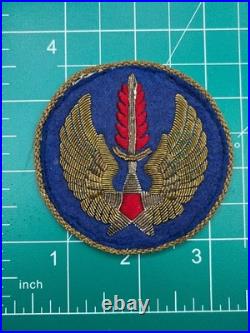 WWII US Army Air Forces in Europe HQ Theater Made Bullion Patch