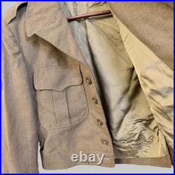 WWII US Army Ike Jacket 8th Air Force Patch Sergeant Wool Uniform 40R PFC