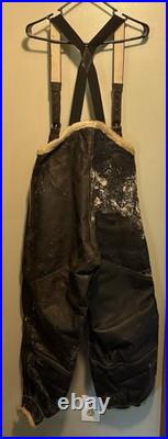 WWII US Military Army Air Force Leather Type A5 Sheepskin Flight Trousers 40R