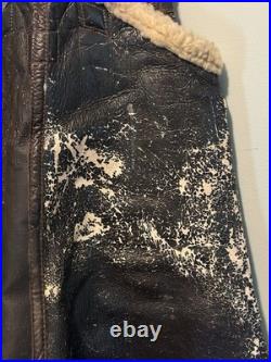 WWII US Military Army Air Force Leather Type A5 Sheepskin Flight Trousers 40R