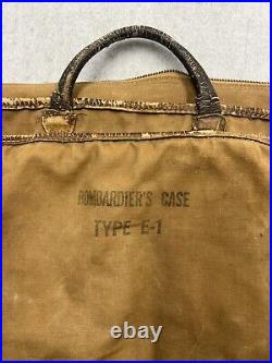 WWII USAAF BOMBARDIER'S CASE TYPE E-1 U. S. Army Air Forces AAF bag