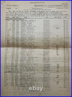 WWII USAAF CBI China Theater Named Grouping Orders Photos Letters David Terry