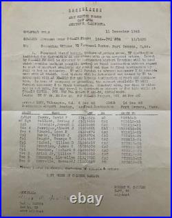 WWII USAAF CBI China Theater Named Grouping Orders Photos Letters David Terry