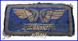 WWII USAAF Mediterranean Army Air Forces Bullion Theater Tailored Patch Wings