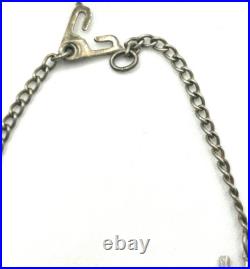 WWII USAAF Sterling Sweetheart Bracelet 7 Army Air Force Silver Patina 1940s