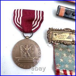 WWII USAAF U. S. Army Air Force Pilot Flight Wings Ribbon Bars Various Pins LOT