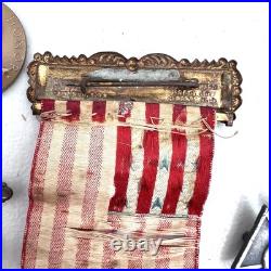 WWII USAAF U. S. Army Air Force Pilot Flight Wings Ribbon Bars Various Pins LOT