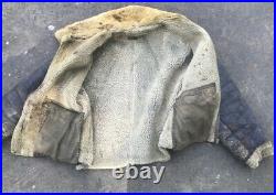 WWII USAAF US ARMY Perry Sportswear D-1 Mechanics Sheepskin Jacket Newey Zip