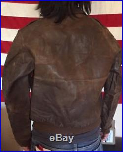 WWII USAAF US Army Air Force A-2 Bomber Flight Jacket. Aircraft Arrival Report