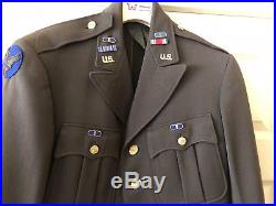 WWII USAAF US Army Air Force Officer Uniform Coat / Pants Named H. P. Hall