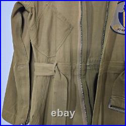 WWII United States Army Air Force (USAAF) Coverall With That Men May Fly Patch