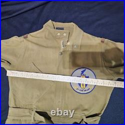 WWII United States Army Air Force (USAAF) Coverall With That Men May Fly Patch