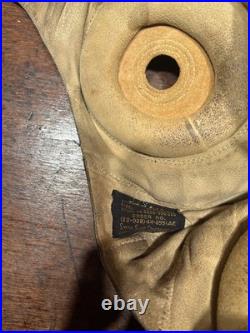 WWII WW2 US Army Air Force Type A-11 Leather Flight Helmet Cap Small 1940's