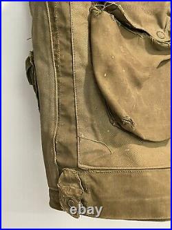 WWII WW2 US Army Air Forces Type C-1 Sustenance Vest Breslee Theater Worn Patina