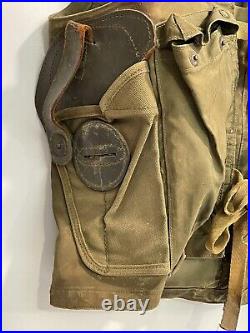 WWII WW2 US Army Air Forces Type C-1 Sustenance Vest Breslee Theater Worn Patina