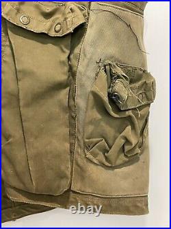 WWII WW2 US Army Air Forces Type C-1 Sustenance Vest Breslee Theater Worn Patina