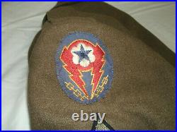 WWII World War 2 US Army Air Force Ike Jacket Uniform with Hat Belt Pants Tie