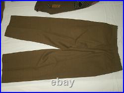 WWII World War 2 US Army Air Force Ike Jacket Uniform with Hat Belt Pants Tie