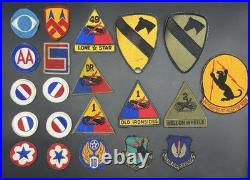 WWII division patches US Army SSI Airforce Patch Lot Great Condition & Variety