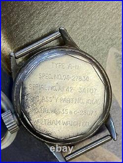 Waltham 6/0 Military A-11 US Army Air Force WW2 1940's Vintage watch