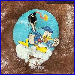 Willis & Geiger A-2 Flight Jacket WWII US Army Air Force Donald Duck Size 42
