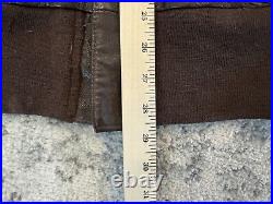 Willis & Geiger Type A-2 Leather Jacket Mens 44 Brown Bomber Army Air Force VTG