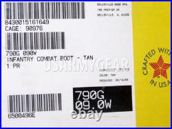 With box Military Belleville Waterproof US Army Air Force Flight Work 79 G1N