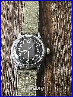 World War II Era Elgin Type A-11 US Army Air Forces Wrist Watch