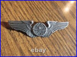 Ww 2 US Army Air Force AAF NAVIGATOR wing full size 3 inch Pin back sterling