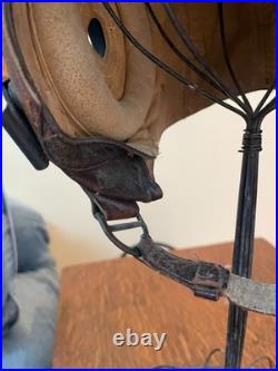 Ww II Army Air Forces Type A-11 Leather Flying Helmet-selby Shoe Co & Ao Goggles