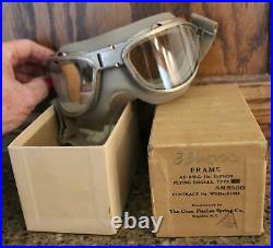 Ww II Us Army Air Force Usaaf Unissued An-6530 Flight Goggles With Original Box