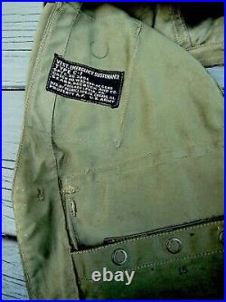Ww11 U. S. Army Air Force Sustenance Vest Type C-1 Flight Vest Excellent Original