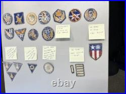 Ww2 (17) Asst Original U. S. Army Air Force Embroidered Insignia Shoulder Patches