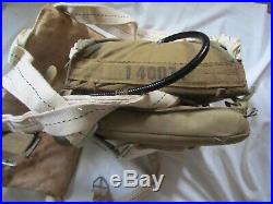 Ww2 1943 Us Army Air Force Pilots Parachute An-6510-1, Seat Cushion & Backpad +