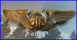 Ww2 Bomber Wings Pin 3 Sterling Silver Us Air Force Military Army Aircrew Wwii