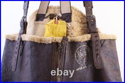Ww2 U. S. Army Air Force Type B-1 Sheepskin Leather Flight Crew Trousers Orig