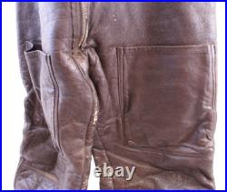 Ww2 U. S. Army Air Force Type B-1 Sheepskin Leather Flight Crew Trousers Orig