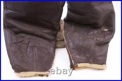 Ww2 U. S. Army Air Force Type B-1 Sheepskin Leather Flight Crew Trousers Orig